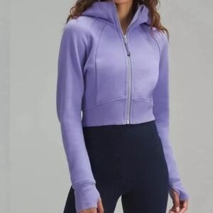Lululemon Scuba Full-Zip Cropped Hoodie -
Dark Lavender